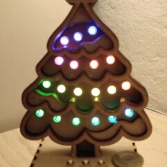 Mini Arbol de navidad con luces rgb de 10 efectos